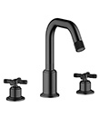 Two-handle basin mixer deck-mounted