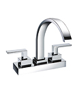 Two-handle basin mixer deck mounted