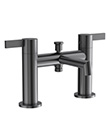 (KJ869M000 枪灰拉丝) Two-handle bath/shower mixer deck-mounted
