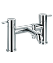 Two-handle deck bath/shower mixer