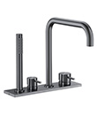 (KJ867R004) Two-handle deck bath/shower mixer