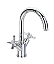 Two-handle mono basin mixer