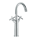 Two-handle mono basin mixer