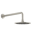 Wall shower arm with rainshower