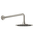 (KJ8267710 Brushed Nickel PVD) Wall shower arm with rainshower