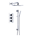 Wall thermostatic shower mixer