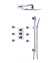 Wall thermostatic shower mixer